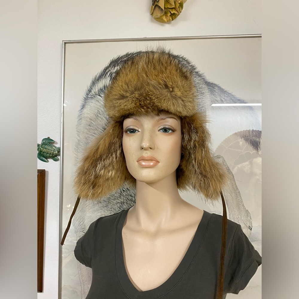 Vintage Finnish Arctic Wolf 🐺 Fur Trim Hat